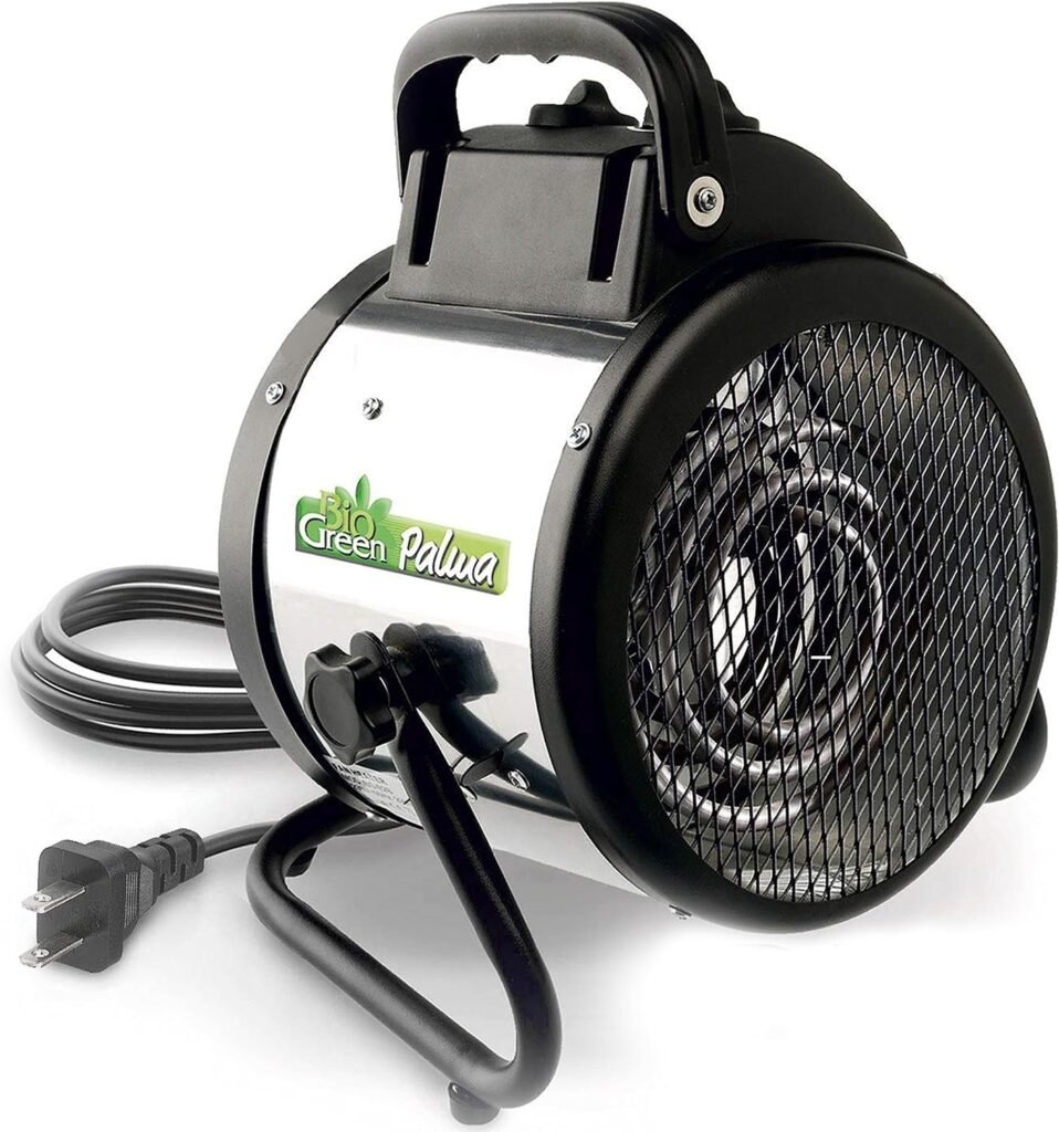 Bio Green PAL 2.0/US Palma BioGreen Basic Electric Fan Heater for Greenhouses, 2 Year Warrenty, 11 x 8 x 12.5 / 280 x 195 x 315 mm