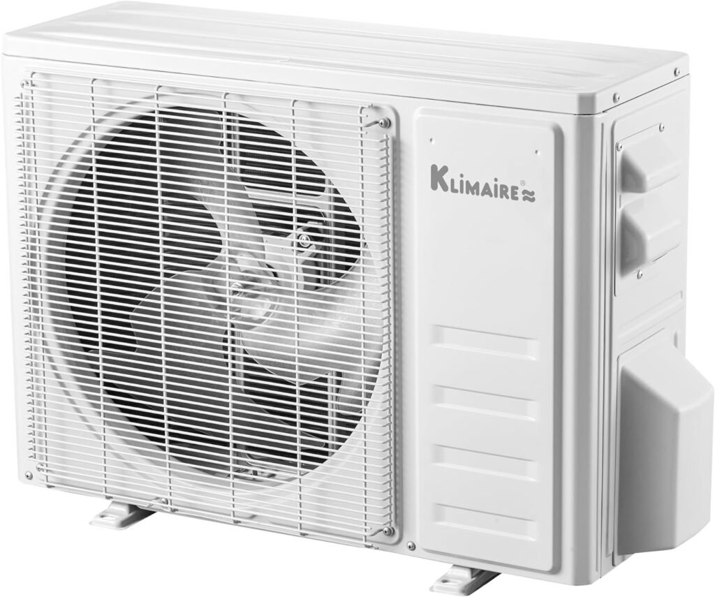 Klimaire 24,000 BTU 20 SEER2 Wall Mounted Ductless Mini Split Inverter A/C Heat Pump System w/ 16’ Installation Kit  Wall Mounting Bracket 230V