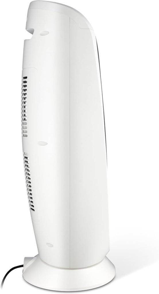 Lasko Oscillating Digital Ceramic Tower Heater, 22.75 Inches, 1500W, White, 5165  CD08200 Small Portable Ceramic Space Heater for Bathroom and Indoor Home Use, White, 6.25 x 6.25 x 7.65 inches