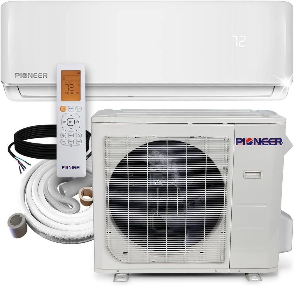 Pioneer Air Conditioner WYS030G-20 Wall Mount Ductless Inverter+ Mini Split Heat Pump, 30000 BTU-208/230 V