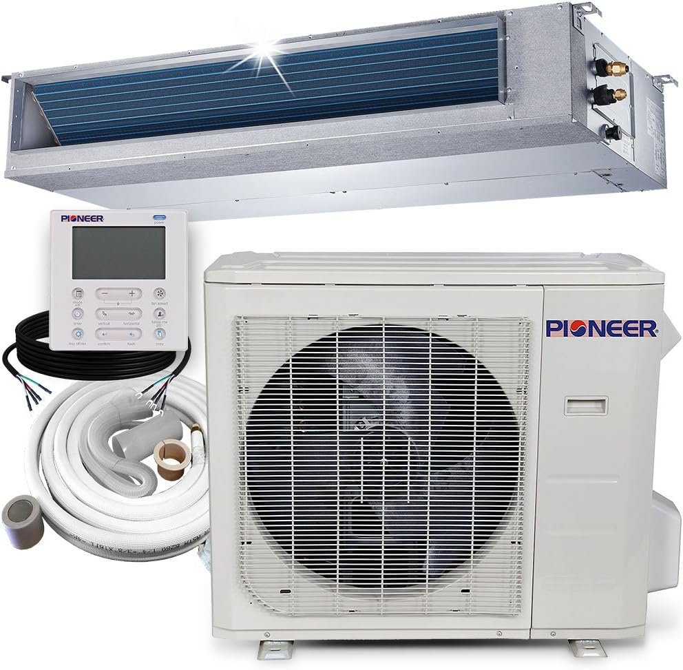 Pioneer RYB024GMFILCAD Ceiling Concealed Ducted Mini-Split Air Conditioner and Heat Pump System