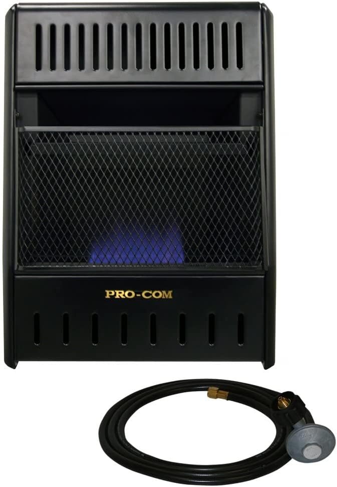 ProCom Liquid Propane Ventless Ice House Heater - 10,000 BTU, T-Stat, Model# ML100TBAHR