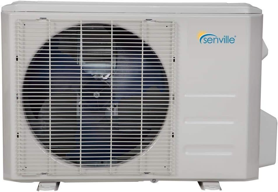 Senville 18,000 BTU Ducted Mini Split AC/Heating System, Concealed Duct, Built-in Water Pump, Wall Thermostat, 16 Ft. Installation Kit