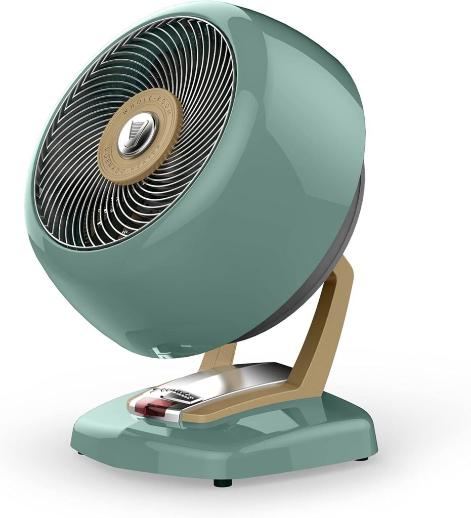 Vornado VHEAT Vintage Metal Heater, Green, Whole Room