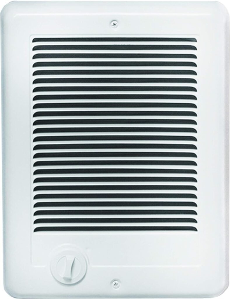 Cadet Com-Pak Electric Wall Heater Complete Unit With Thermostat (Model: CSC202TW, Part: 67507), 6825/5120 BTU, 240/208 Volt, 2000/1500 Watt, White