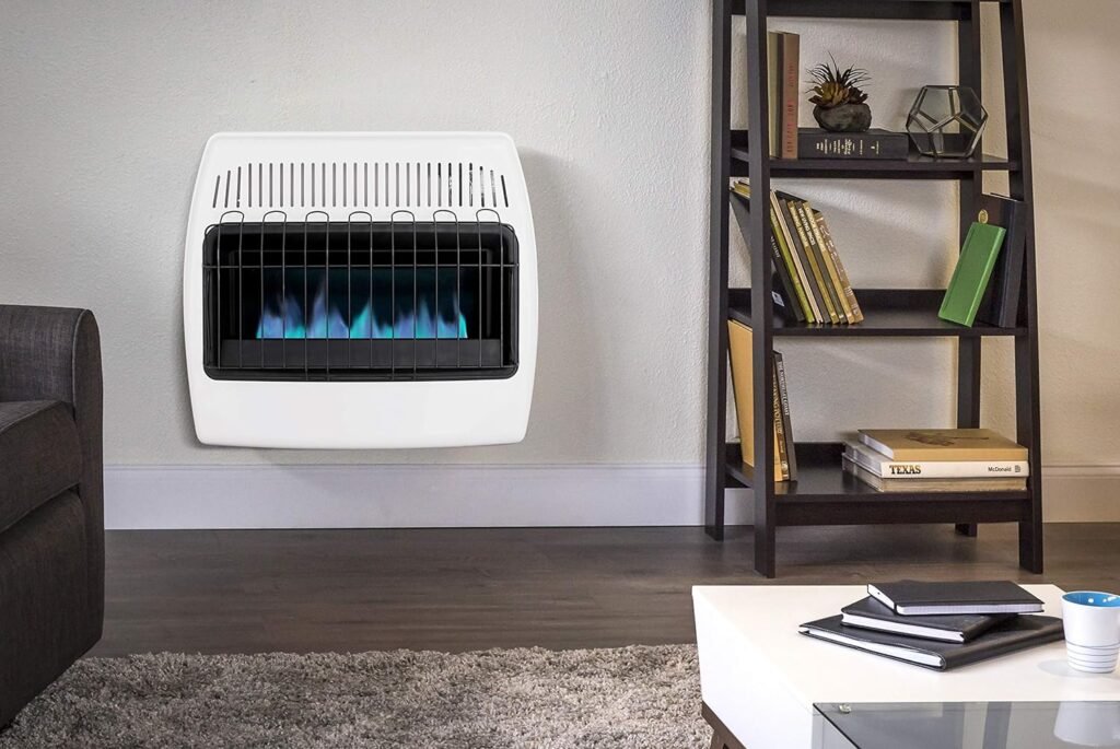 Dyna-Glo 30,000 BTU Liquid Propane Blue Flame Vent Free Wall Heater, White