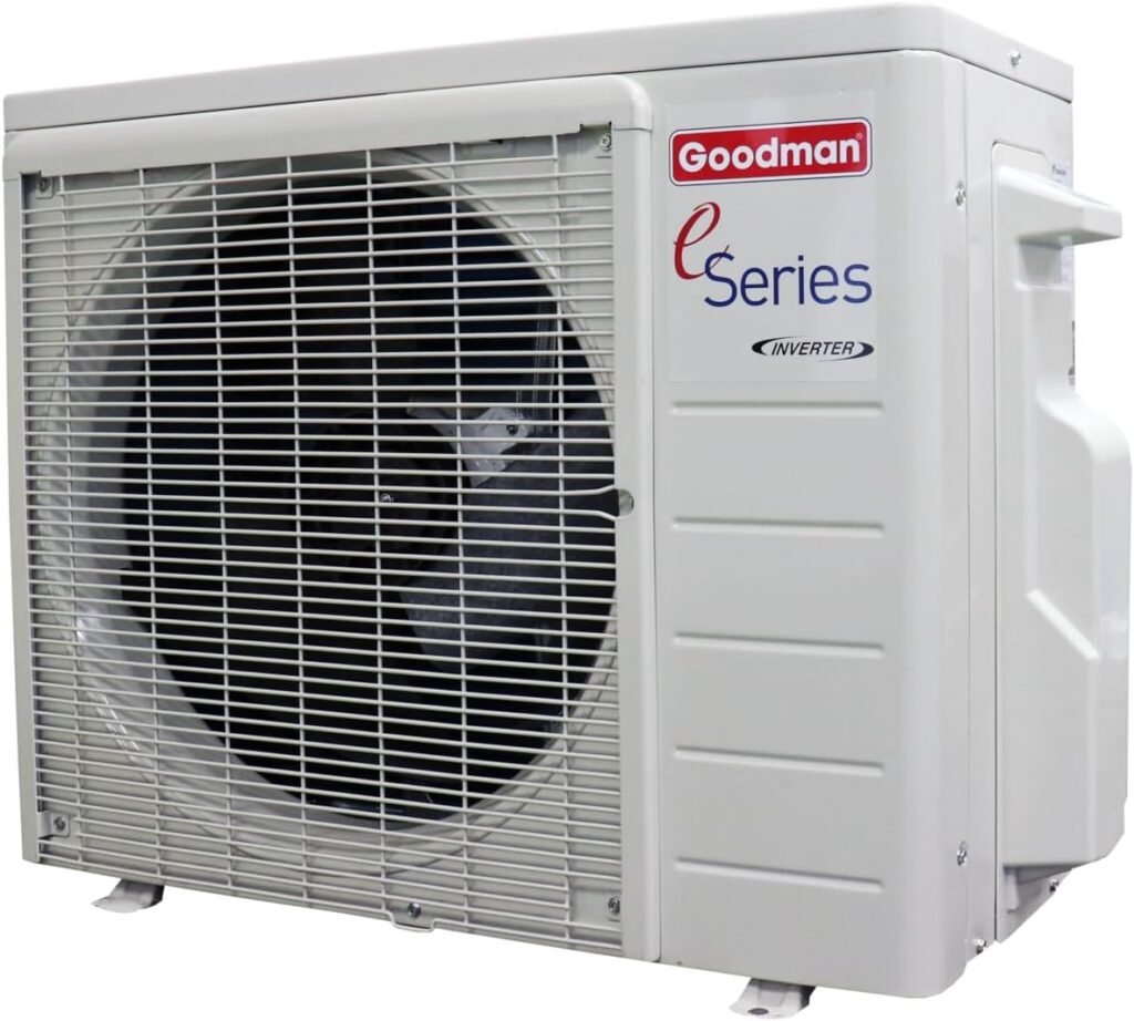 Goodman Mini Split 18,000 BTU 18 SEER2, Inverter Ductless Air Conditioner with Heat Pump System, Energy-Efficient Mini Split Air Conditioner, 230V