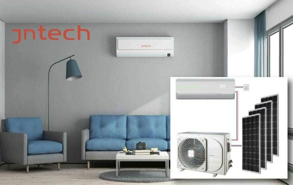 Jntech 12000BTU Solar ACDC Inverter Ductless Mini Split Air Conditioner With Heater