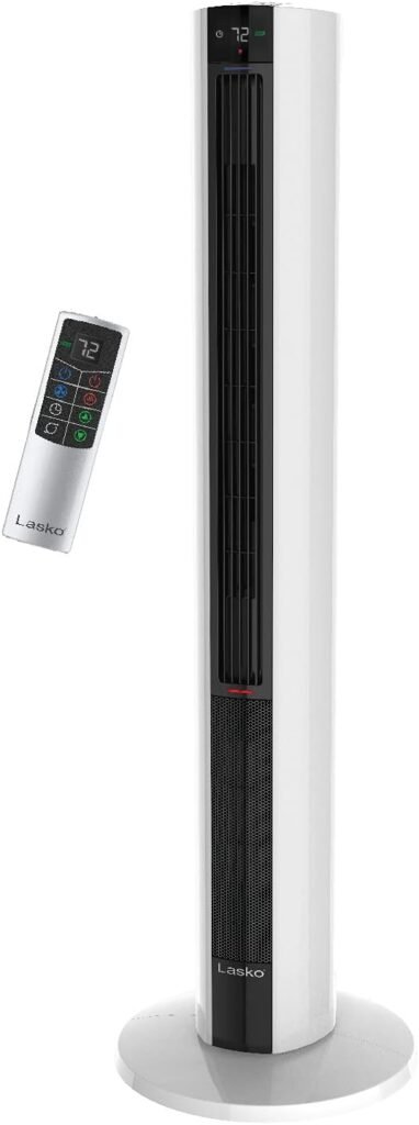 Lasko FH500 Fan  Space Heater Combo Tower, 42 Inch, Black White