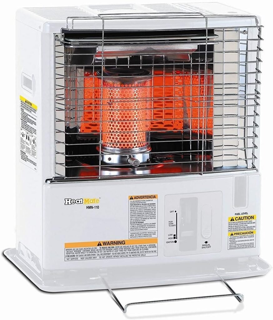 Senoku HeatMate Economic Portable Radiant Kerosene 10,000 BTU Space Heater with Automatic Safety Shut Off for 380 Square Feet of Indoor/Outdoor Spaces