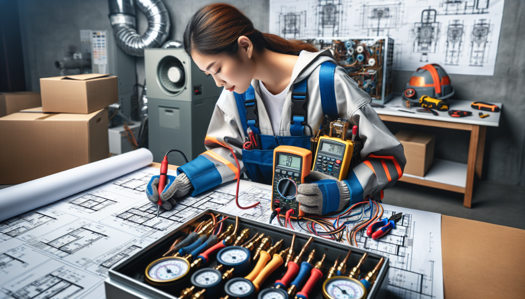 What is the average salary of a HVAC service technician?